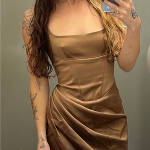 House Of CB Bianca Dress in Mocha OPEN TO OFFERS